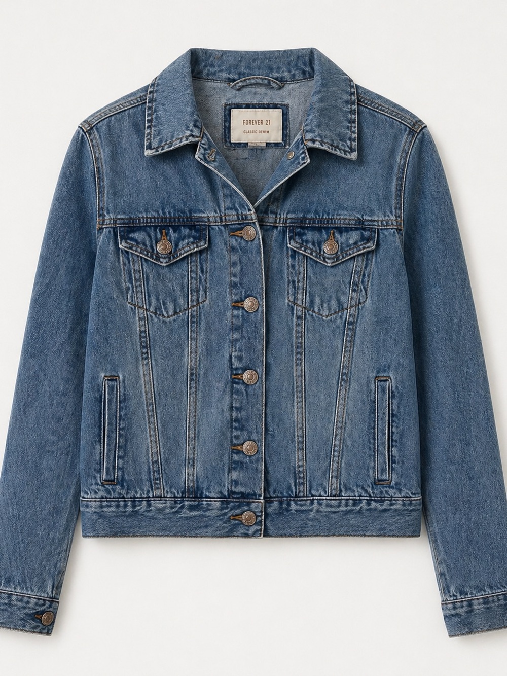 Forever 21 Light Blue Denim Jacket - Medium